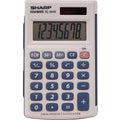 Sharp Calculators Handheld Calculator with Hard Case, Blue, SHREL243SB