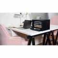 Victor Midnight Black Collection Wood Desktop Organizer, VCT4720-5