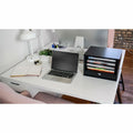 Victor Midnight Black Collection Wood Desktop Organizer, VCT4720-5