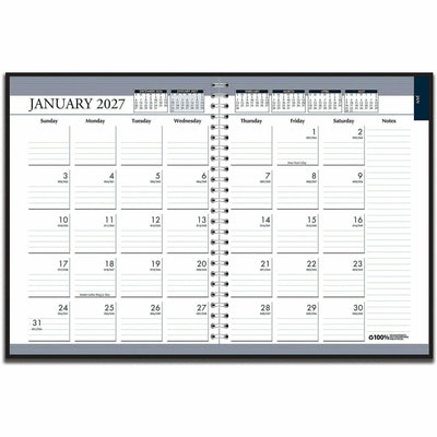 House of Doolittle Tabbed Wirebound Weekly/Monthly Planner, 6EA/PK 5PK/CT — view 1
