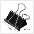 Universal Binder Clip, Silver, 12 / Box, UNV10199