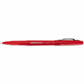 Universal Porous Point Pen, Stick, Medium 0.7 mm, Red Ink, Red Barrel, Dozen, 1 Dozen, UNV50503