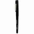 Universal Porous Point Pen, Stick, Medium 0.7 mm, Black Ink, Black Barrel, Dozen, 1 Dozen, UNV50502