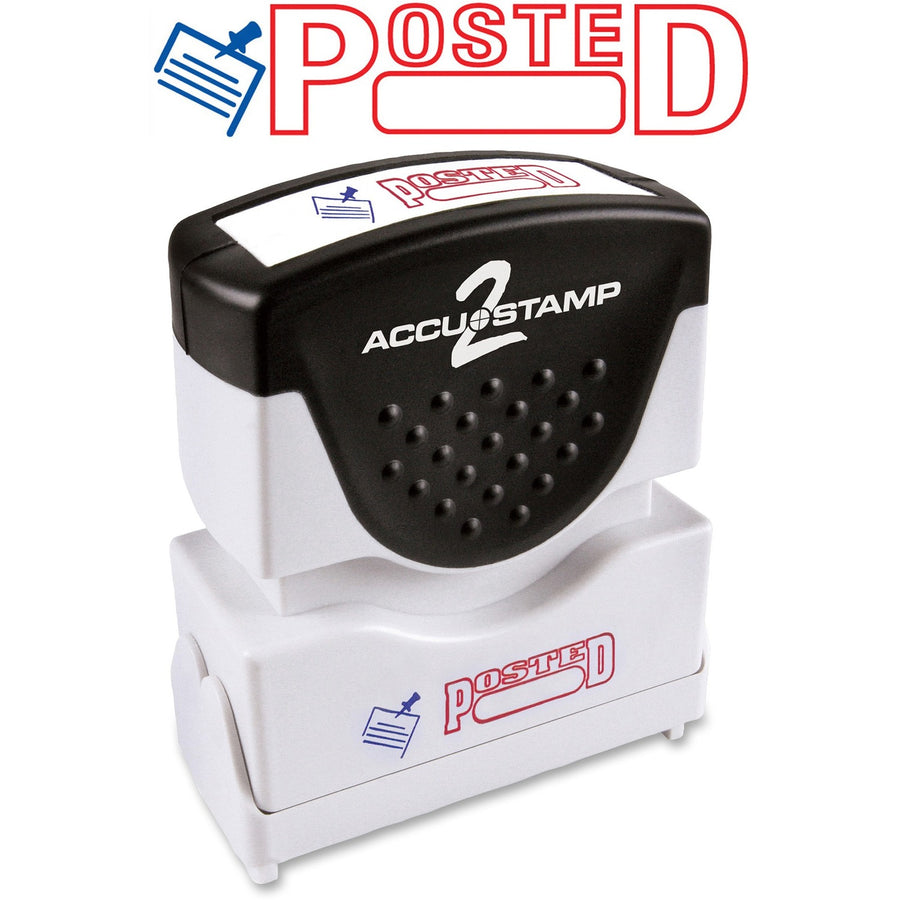 Cosco 2-Color Shutter Stamp, Ergonomic Handle, COS035521