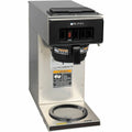 Bunn-O-Matic BUNN 12-Cup Low-Profile Pourover Coffee Brewer with 1 Warmer, Stainless Steel, BUN13300.0001