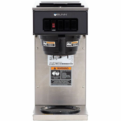 Bunn-O-Matic BUNN 12-Cup Low-Profile Pourover Coffee Brewer with 1 Warmer, Stainless Steel, BUN133000001