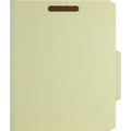 Nature Saver 2/5 Tab Cut Letter Recycled Classification Folder, Gray/Green, 8 1/2" Width x 11" Length, 10 / Box, NAT01057