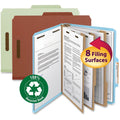 Nature Saver Letter Recycled Classification Folder, Blue, 8 1/2" Width x 11" Length, 10 / Box, NATSP17371
