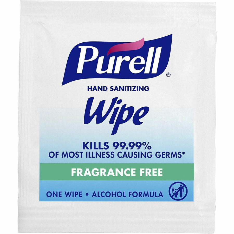 PURELL® Sanitizing Hand Wipe Towelettes, White, Individually Wrapped, 1000 / Carton, GOJ90211M