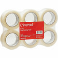 Universal General-Purpose Box Sealing Tape, 3" Core, 1.88" x 110 yds, Clear, 6/Pack, UNV63500