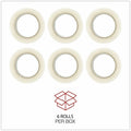 Universal General-Purpose Box Sealing Tape, 3" Core, 1.88" x 110 yds, Clear, 6/Pack, UNV63500