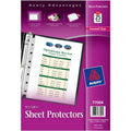 Avery Mini Diamond Clear Heavyweight Sheet Protectors, 5 1/2" Width x 8 1/2" Length, 25 / Pack, AVE77004