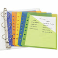 Avery Mini Binder Pockets, Assorted, 5.5" x 8.5", 5ct (75307), Blue, 5 1/2" Width x 8 1/2" Length, 5 / Pack, AVE75307