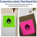 Avery Multipurpose Label, Neon Yellow, 5 Pack, AVE6482