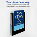 Avery 1" Mini Durable View Protect & Store Binder, White, 175 Sheets, 5 1/2" Width x 8 1/2" Length, AVE23011