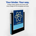Avery Durable View Binder 1", Round Rings, 5�" x 8�", White, 5 1/2" Width x 8 1/2" Length, AVE17116