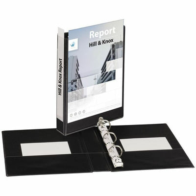 Avery Durable View Binder 1", Round Rings, 5�" x 8�", Black, 5 1/2" Width x 8 1/2" Length, AVE17167