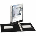 Avery Durable View Binder 1", Round Rings, 5�" x 8�", Black, 5 1/2" Width x 8 1/2" Length, AVE17167
