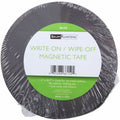 Baumgartens Zeus Write On/Wipe Off Magnetic Label Tape 50' x 2" WHITE, 1 Roll, BAU66152