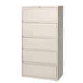 Lorell Fortress Lateral File with Roll-Out Shelf, Putty, LLR43512