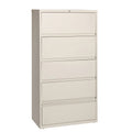 Lorell Fortress Lateral File with Roll-Out Shelf, Putty, LLR43512