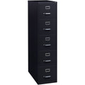 Lorell Fortress Series 26-1/2" Commercial-Grade Vertical File Cabinet, Black, LLR48498