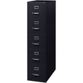 Lorell Fortress Series 26-1/2" Commercial-Grade Vertical File Cabinet, Black, LLR48498