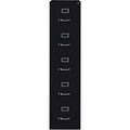 Lorell Fortress Series 26-1/2" Commercial-Grade Vertical File Cabinet, Black, LLR48498