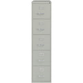 Lorell Fortress Series 26-1/2" Commercial-Grade Vertical File Cabinet, Light Gray, LLR48499