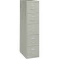 Lorell Fortress Series 26-1/2" Commercial-Grade Vertical File Cabinet, Light Gray, LLR48499
