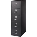 Lorell Fortress Series 26-1/2" Commercial-Grade Vertical File Cabinet, Black, LLR48501