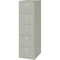 Lorell Fortress Series 26-1/2" Commercial-Grade Vertical File Cabinet, Light Gray, LLR48502