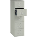 Lorell Fortress Series 26-1/2" Commercial-Grade Vertical File Cabinet, Light Gray, LLR48502