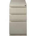 Lorell 20" Box/Box/File Mobile File Cabinet with Full-Width Pull, Putty, LLR49520