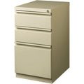 Lorell 20" Box/Box/File Mobile File Cabinet with Full-Width Pull, Putty, LLR49520