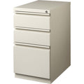 Lorell 20" Box/Box/File Mobile File Cabinet with Full-Width Pull, Putty, LLR49520