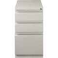 Lorell 20" Box/Box/File Mobile File Cabinet with Full-Width Pull, Light Gray, LLR49522