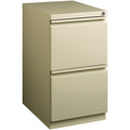 Lorell 20" File/File Mobile File Cabinet with Full-Width Pull, Putty, LLR49523