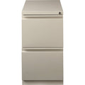 Lorell 20" File/File Mobile File Cabinet with Full-Width Pull, Putty, LLR49523