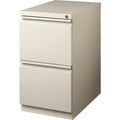 Lorell 20" File/File Mobile File Cabinet with Full-Width Pull, Putty, LLR49523
