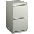 Lorell 20" File/File Mobile File Cabinet with Full-Width Pull, Light Gray, LLR49525