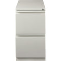 Lorell 20" File/File Mobile File Cabinet with Full-Width Pull, Light Gray, LLR49525