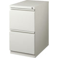 Lorell 20" File/File Mobile File Cabinet with Full-Width Pull, Light Gray, LLR49525