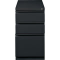Lorell 23" Box/Box/File Mobile File Cabinet with Full-Width Pull, Black, LLR49527