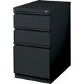 Lorell 23" Box/Box/File Mobile File Cabinet with Full-Width Pull, Black, LLR49527