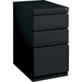 Lorell 23" Box/Box/File Mobile File Cabinet with Full-Width Pull, Black, LLR49527