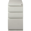 Lorell 23" Box/Box/File Mobile File Cabinet with Full-Width Pull, Light Gray, LLR49528