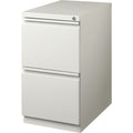 Lorell 23" File/File Mobile File Cabinet with Full-Width Pull, Light Gray, LLR49531