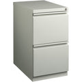 Lorell 23" File/File Mobile File Cabinet with Full-Width Pull, Light Gray, LLR49531