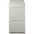 Lorell 23" File/File Mobile File Cabinet with Full-Width Pull, Light Gray, LLR49531